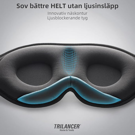 Sovmask i Svart – Total Mörkläggning för Sömn & Resor